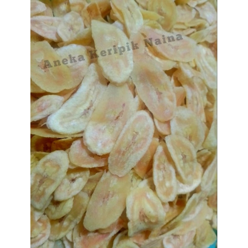 

keripik pisang asin gurih iris bulat 500gr
