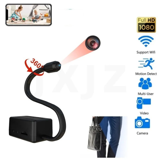 Portable Mini Camera 1080P HD Surveillance Cam With WiFi Security