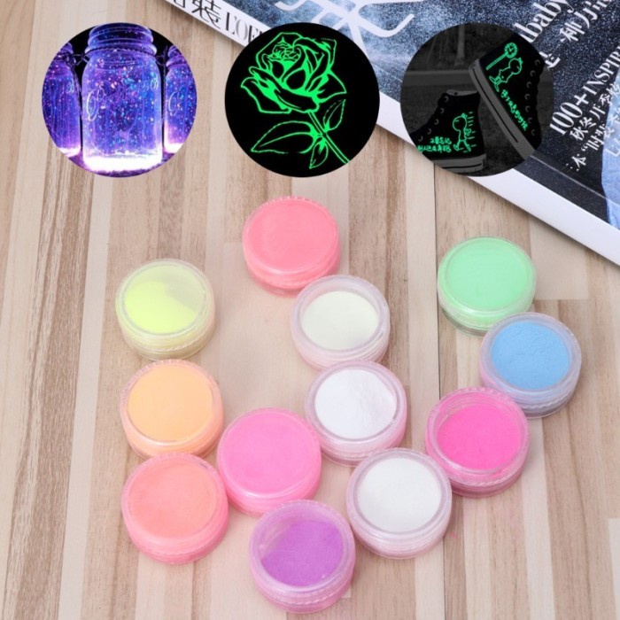 

Set Alat Membuat Resin Pewarna Bubuk Fosfor Neon Glow In The Dark Resin Slime Bathbom Lilin Best