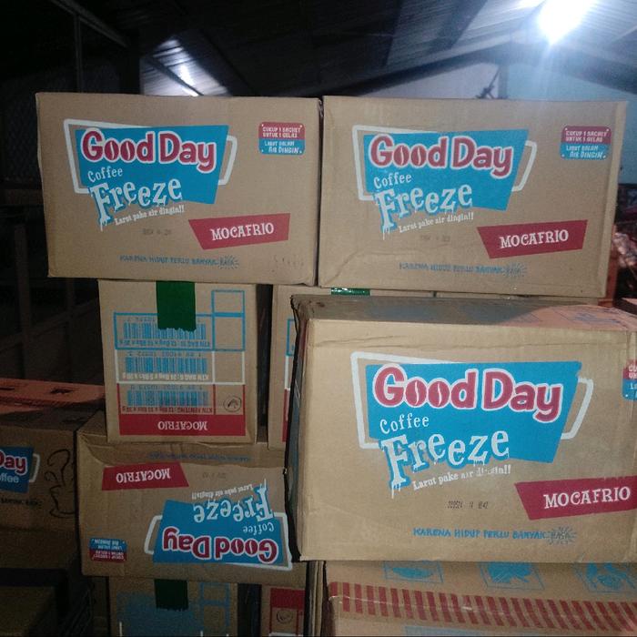 

Kopi Good Day Freeze Moccafrio Kemasan Renceng Per Dus (120 Pcs) Coffee Coffe Mura Minuman Bubuk