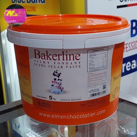 

Ready" Bakerline Silky Fondant White 5Kg Khusus Grab Dan Gojek