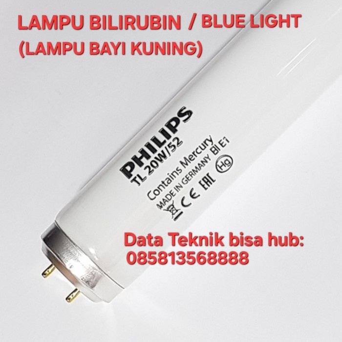 Lampu TL Blue Light 20w/ TL 20w/52 Philips /UV-B / Lampu TL Bayi