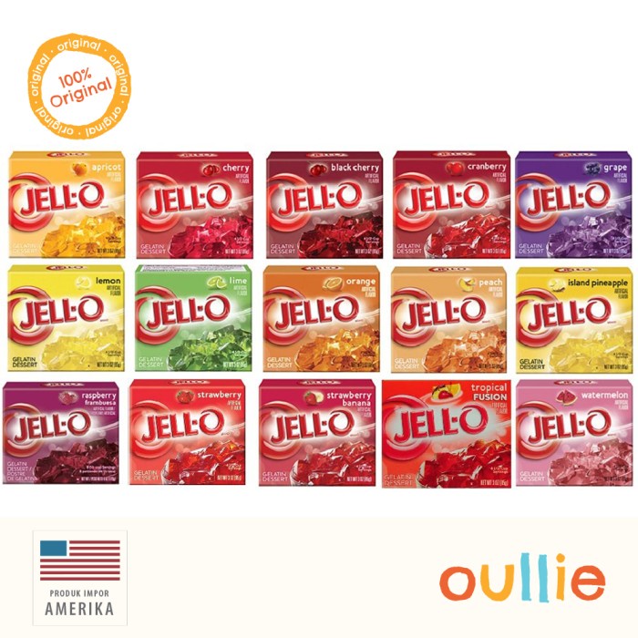

Ready" Jell-O Gelatin Dessert