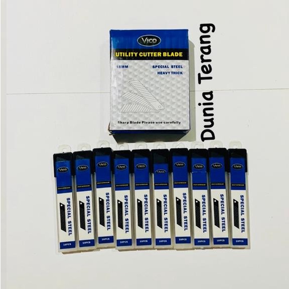 

Refill Isi Pisau Cutter VICO Besar 100bj - Serep Serap Cuter Isi Cutte