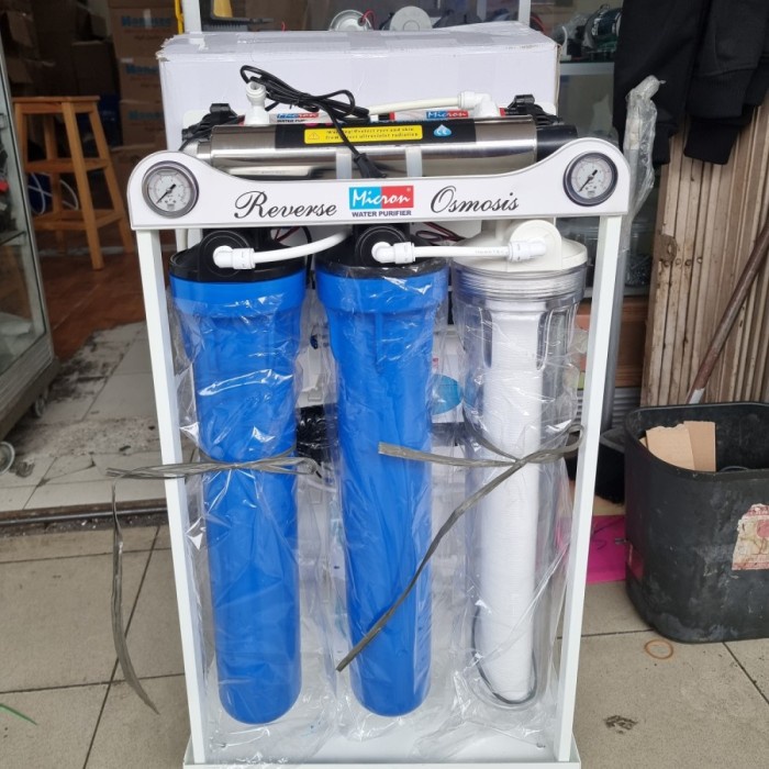 Mesin RO 1000 gpd Filter air minum Reverse Osmosis 1000gpd + uv