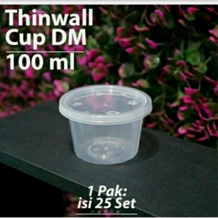 JTTOP" MANGKOK BULAT 100ML THINWALL ISI 25 SET