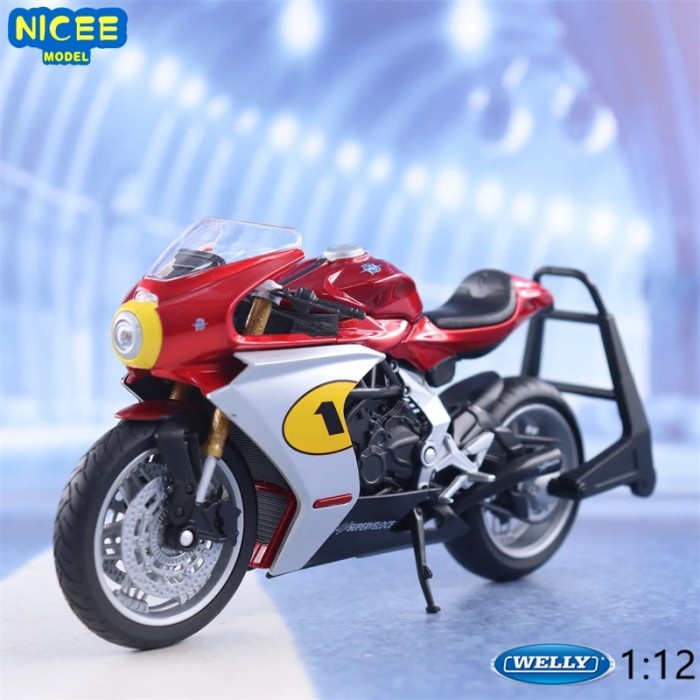 WELLY 1:12 2022 MV Agusta Superveloce Ago High Simulation Alloy Model