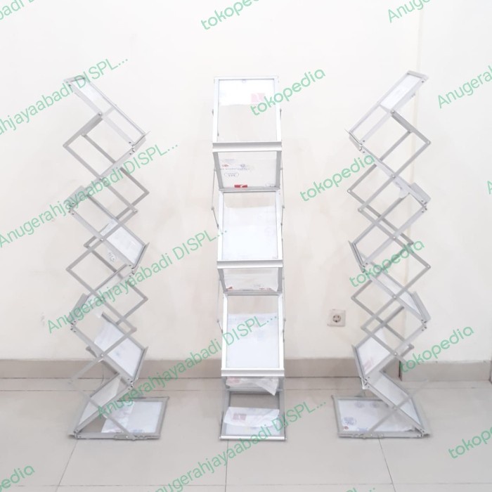 

BARANG TERLARIS Rak Brosur Susun 2 sisi Plywood dan acrilic