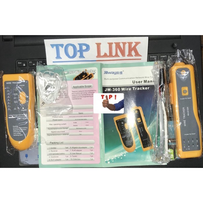 

BARANG TERLARIS WIRE TRACKER JW 360 TOP QUALITY TONE CHECKER LAN TESTER RJ45