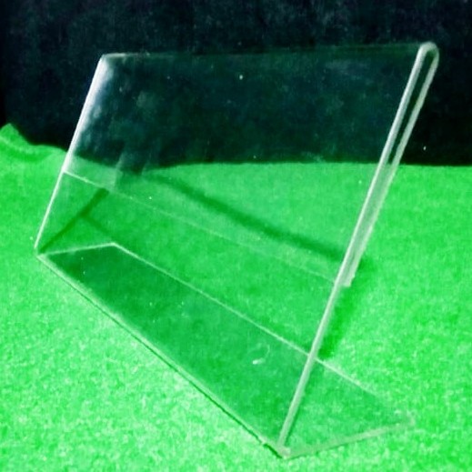 

BARANG TERLARIS Akrilik Display Menu Meja uk 25x70cm landscape L