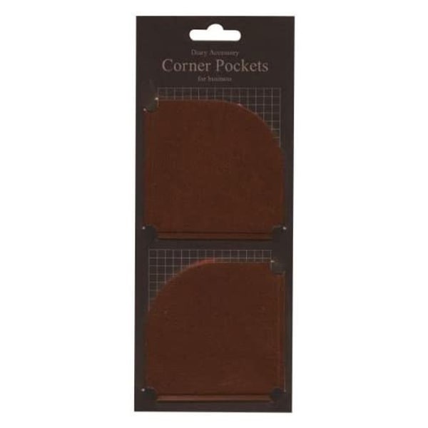 

BARANG TERLARIS Marks Diary Accessory Corner Pocket For Business Brown