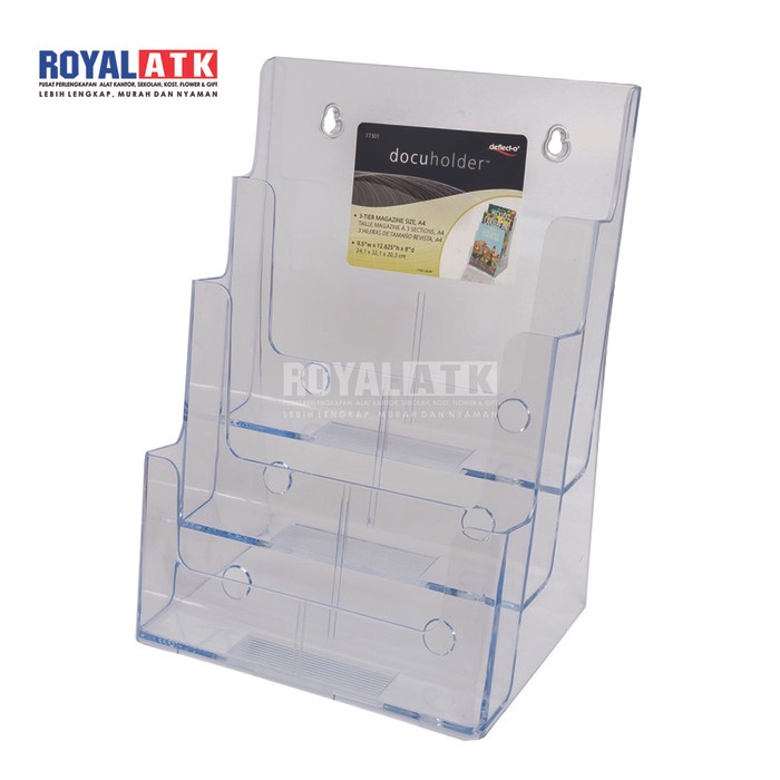 

BARANG TERLARIS Rak Brosur Deflecto 3-Tier Multi Pocket LS A4 77301 Rak Acrilic 3Susun