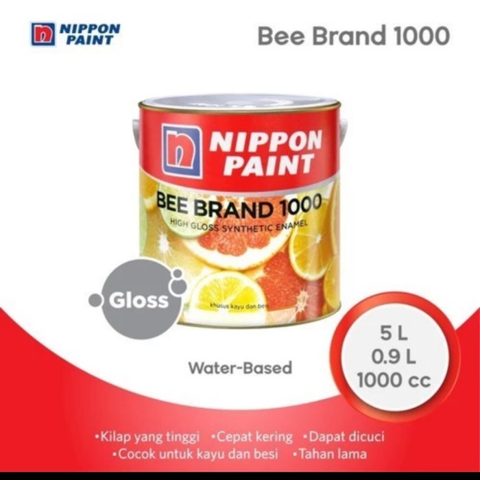 

Cat Minyak Nippon Paint Bee Brand 1000 Good Quality
