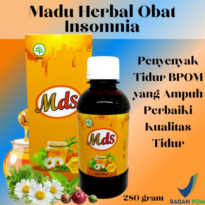 

BARANG TERLARIS Madu Deep Sleep MDS Insomnia Susah Tidur Lelap Original Asli Herbal