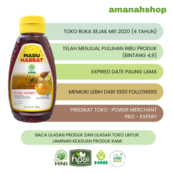 

BARANG TERLARIS MADU HABBAT (MADU ASLI PREMIUM) HNI HPAI