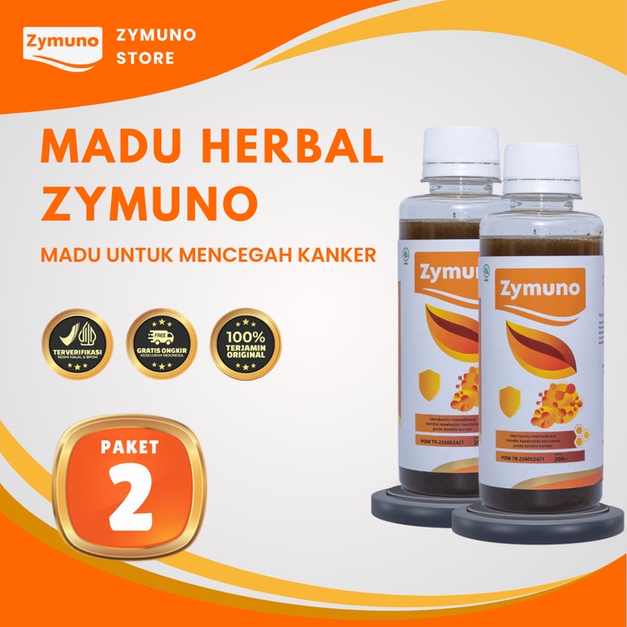 

BARANG TERLARIS ZYMUNO - Madu Herbal Alami Tingkatkan Daya Tahan Tubuh 2 Botol