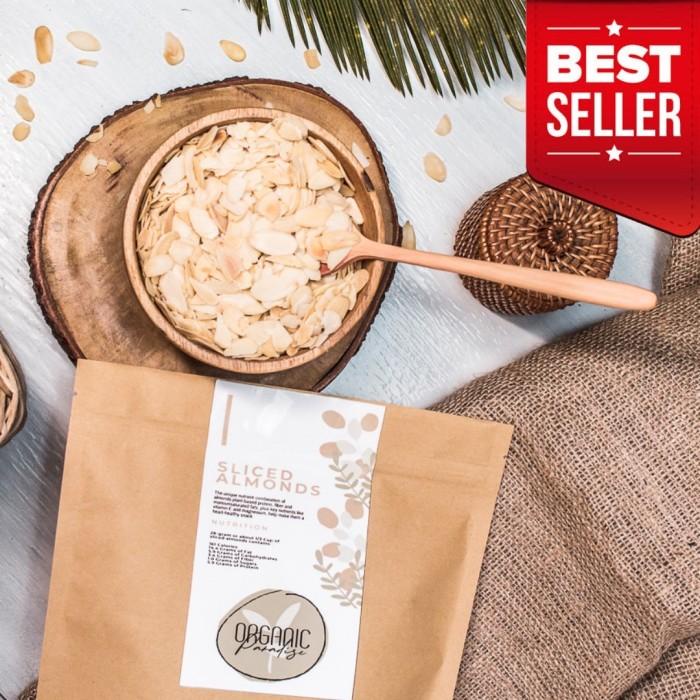 

Kacang Almond Slice Panggang 250 gram / Roasted Slice Almond 250 Gram Organic Paradise