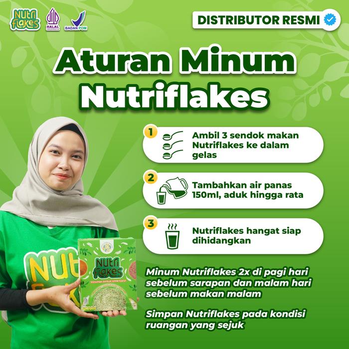 

Ready Stock Nutriflakes Sereal Umbi Garut Bantu Redakan Asam Lambung Original 1 Box Isi 280G Cod