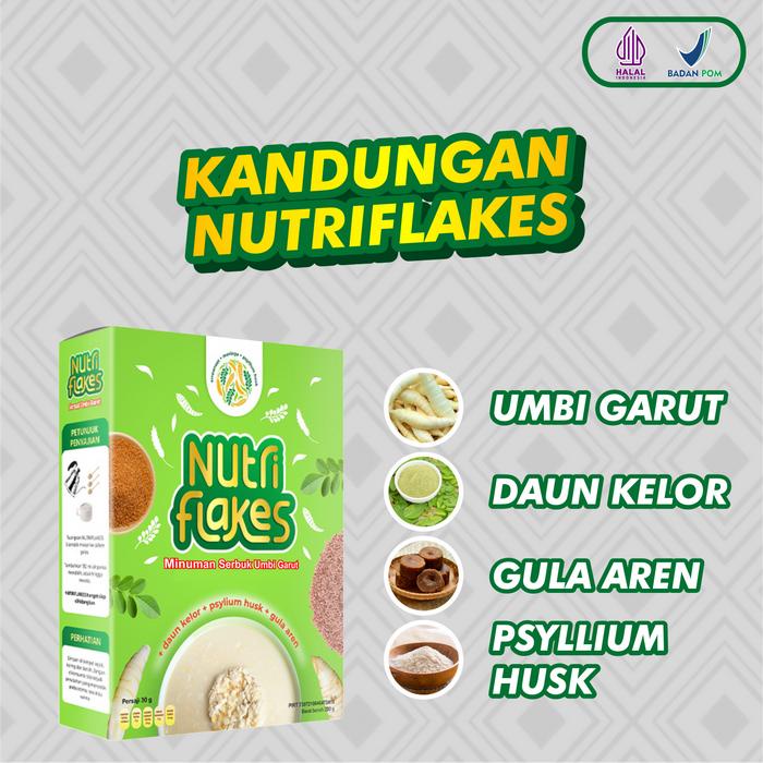 

Terbaru!! 5 Box Nutriflakes Original - Sereal Umbi Garut Rasa Manis Gula Aren Food Granola Oatmeal