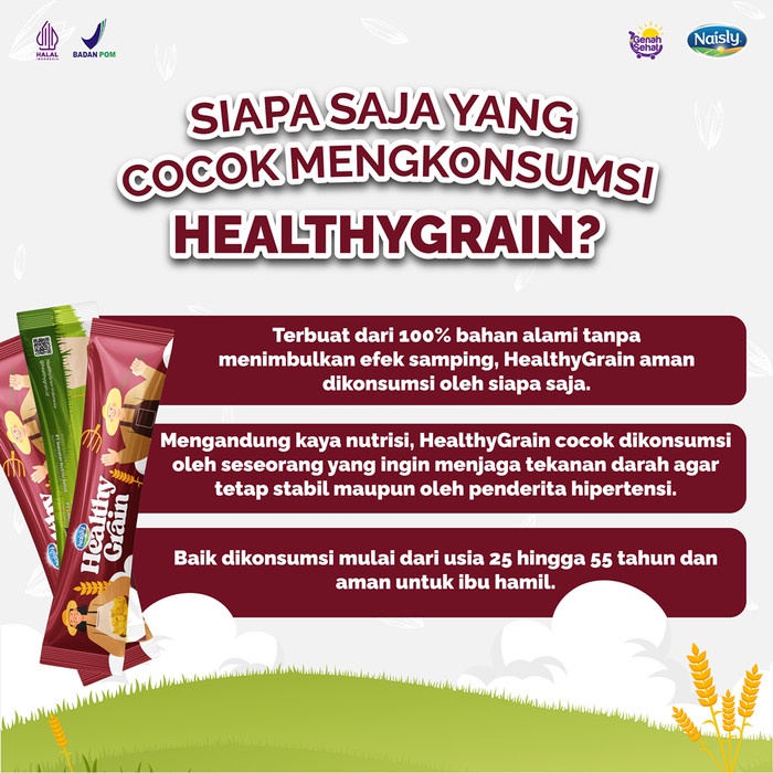 

Terbaru!! Healthygrain Minuman Oat Multigrain Solusi Hipertensi Dan Kolesterol Tinggi Paket 2 Pouch