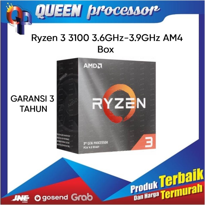 processor RYZEN 3 3100 3.6 Ghz BOX NEW PRODUCT