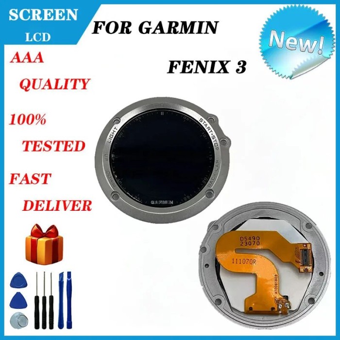 For GARMIN Fenix 3 GPS Smart Watch LCD Screen Display Frame Watch