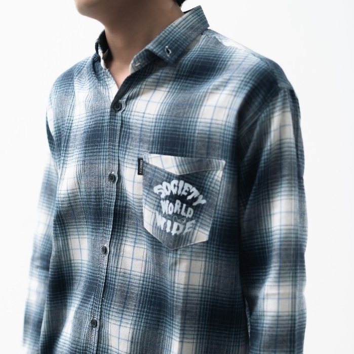 BESTPROMO Kubik Society Flanel Veterano - Veterano Blue Worldwide