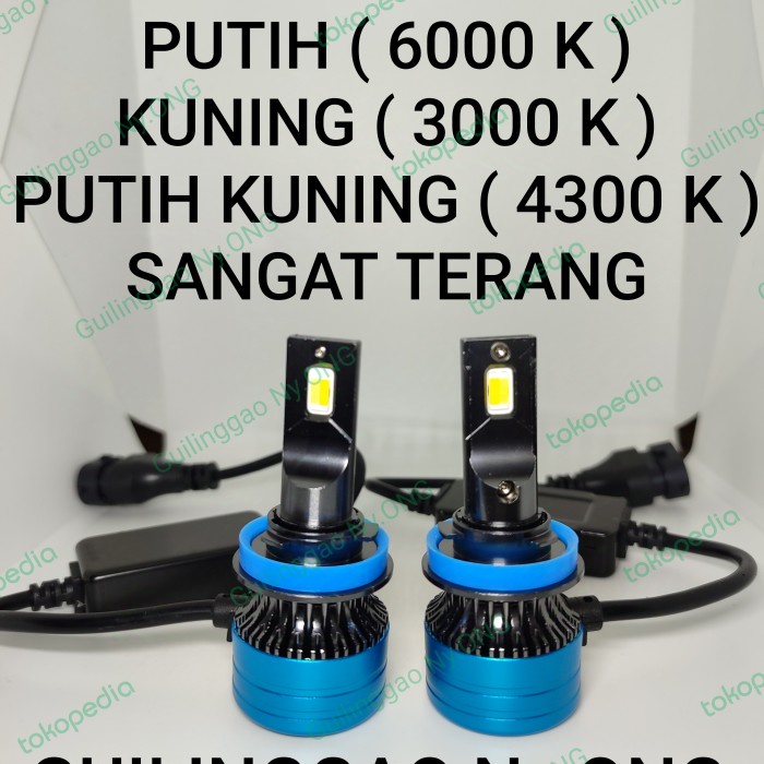 LED GT 3 WARNA SUPER BRIGHT H4 DAN H11. GARANSI 1 TAHUN