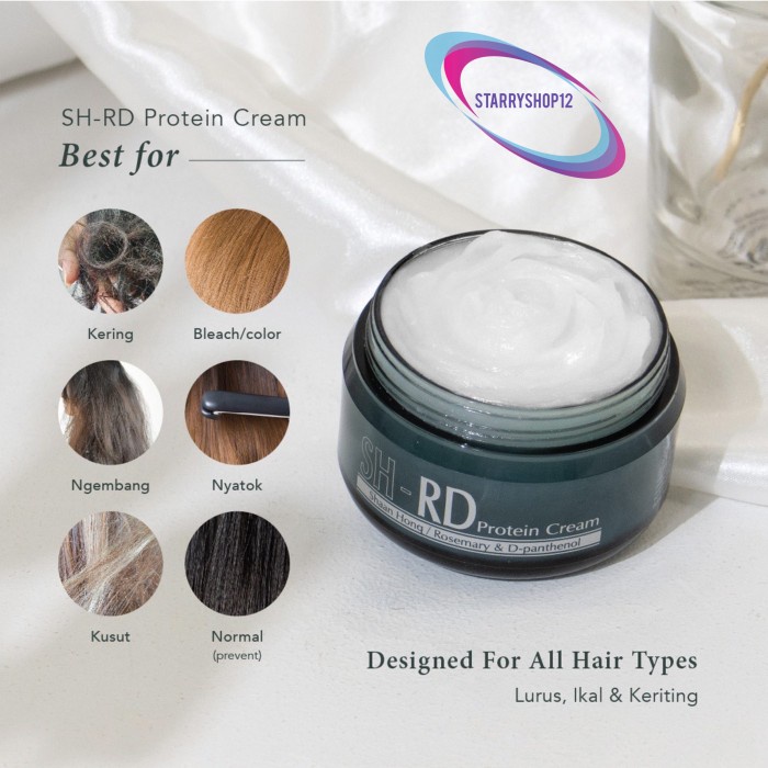 SHRD Protein Cream 10ml 50ml 80ml vitamin rambut shrd SH-RD