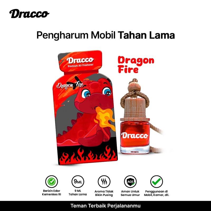 Dracco Pengharum Mobil Dragon Fire Inspirasi Aroma Aqva Bvlgari Premium Car Freshener Ds02