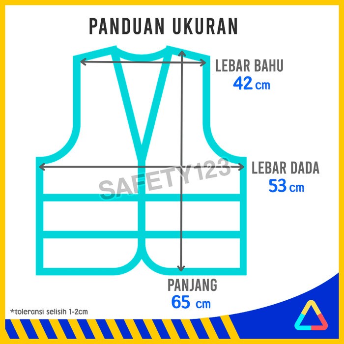 Rompi Jaring 6 Kantong Safety Vest Scotlite Scotlight Proyek Kerja Airport Bandara Lapangan