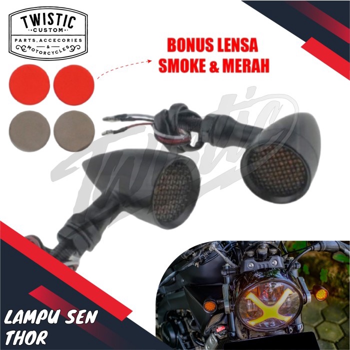 Lampu Sen Sein LED Thor Classic Retro Japstyle Kawasaki W175 CB