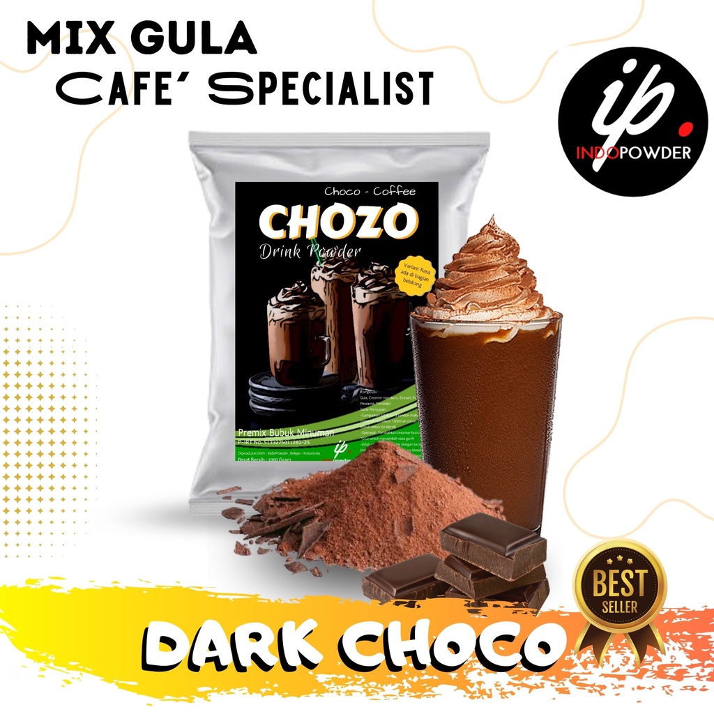 

IP Kendal - Bubuk Minuman Rasa CHOCO DARK 1Kg Untuk Cafe, Resto & Usaha Minuman