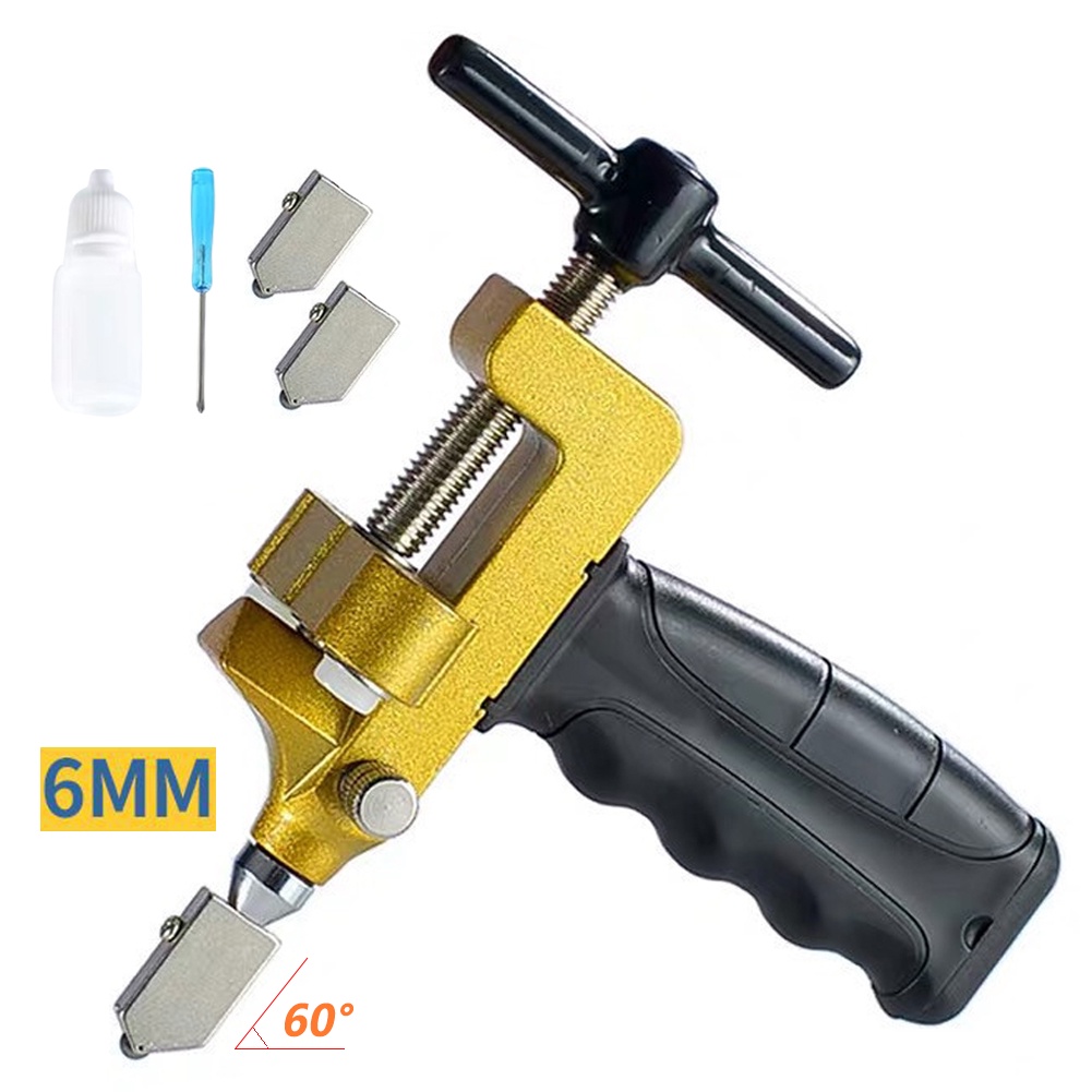 Manual Glass Tile Tile Opener Glass Tile Cutter 6mm Blade HandHeld Replacement Cutter Heads Tile Gla