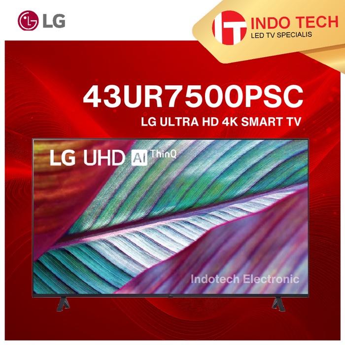 LG LED TV 43" 43UR7500PSC SMART UHD 4K THINQ AI 43UR7500 43UR75
