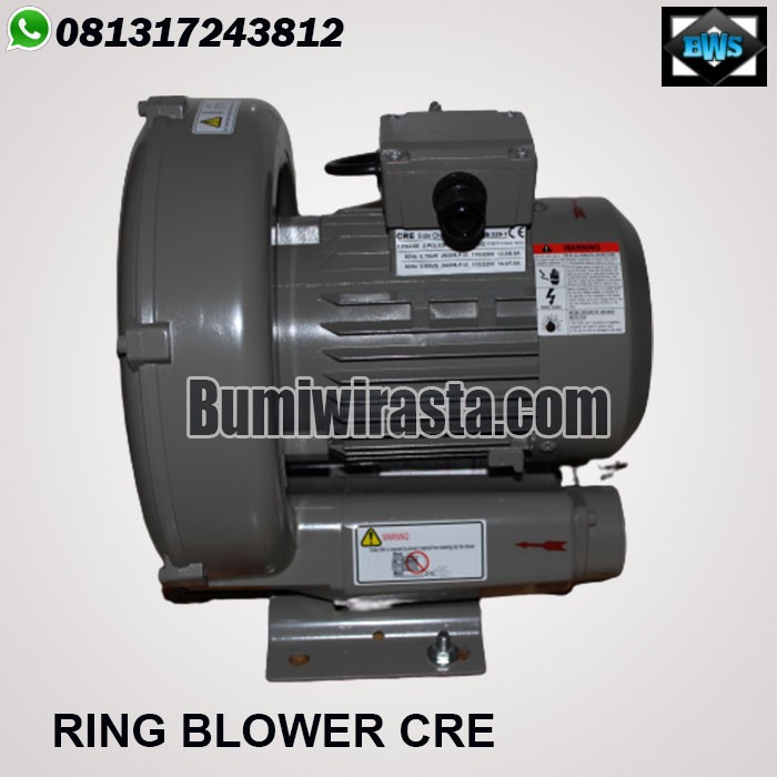 Ring Blower Aerator merk CRE Type HB 529 -3 kolam ikan nila, STP/IPAL