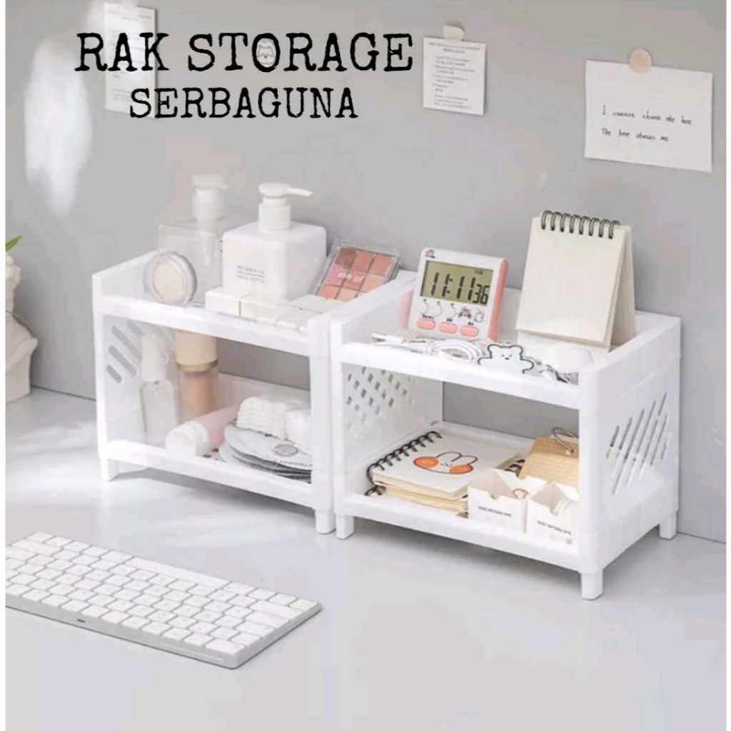 Disc Rak Serbaguna Portable / Rak Meja Mini / Rak Portable Plastik Multifungsi Rak Dapur Termurah