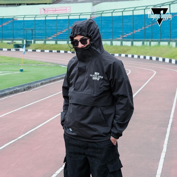 JAKET CAGOULE PRIA MULTIFUNGSI BISA JADI TAS KEREN - JAKET PARASUT NAGOYA KUALITAS DISTRO