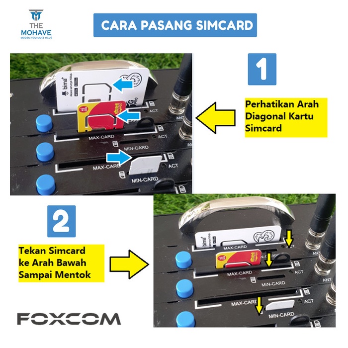 Modem Foxcom 4G 8 Port USB Alat Server , SMS & Dial Massal