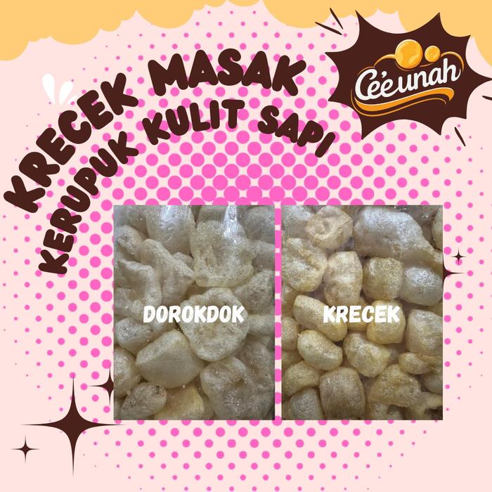 

1 BALL KRECEK SAYUR UNTUK DI MASAK KERUPUK KULIT SAPI ASLI 200GR DOROKDOK KILOAN HALAL RENYAH