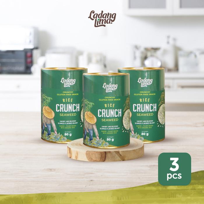 

Rice Crunch SEAWEED - Premium Crunchy Gluten Free Food Snack Ladang Lima