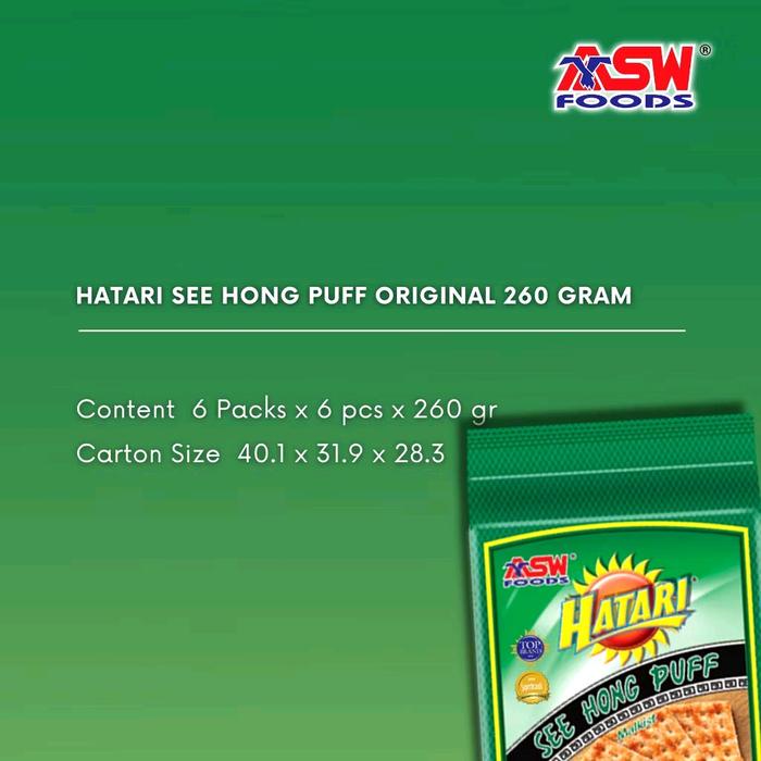 

(6 PCS) HATARI See Hong Puff Biskuit Malkist 245gr PAKET HEMAT Camilan Crackers