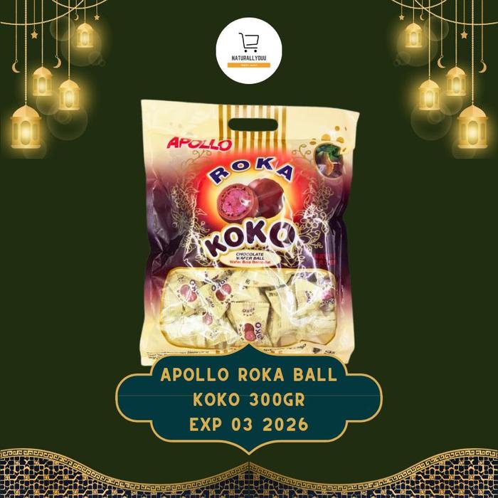 

Apollo Roka Waffer Ball Snek Jadul Biskuit Bola Coklat Wafer Cemilan Food Makanan