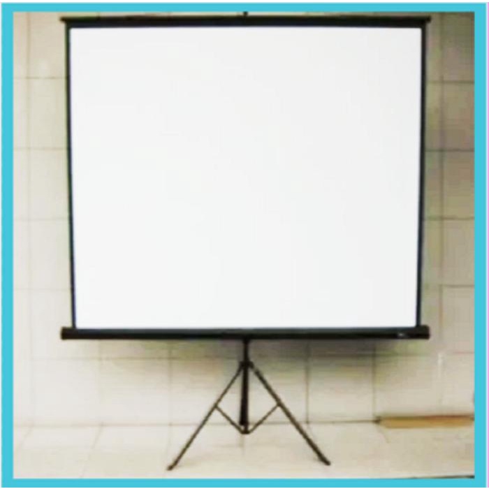 Layar Proyektor Layar Projektor Besar Layar Putih Nobar Layar Presentasi Tripod Screen Bagus