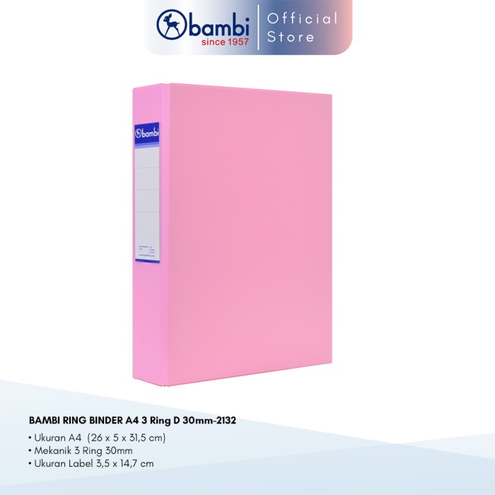 

[tmr] - Bambi 3 Ring Binder A4 - 2132
