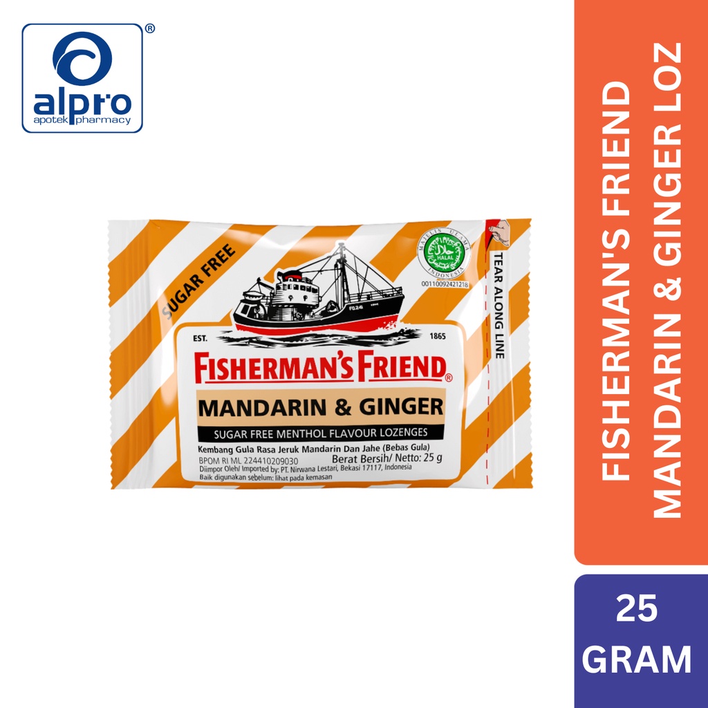 

FISHERMAN'S FRIEND MANDARIN & GINGER LOZ 25GR