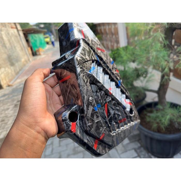 READY STOK RADIATOR VARIO NEW CARBON FORGED / RADIATOR VARIO 125 150 CARBON FORGED TUTUP RADIATOR