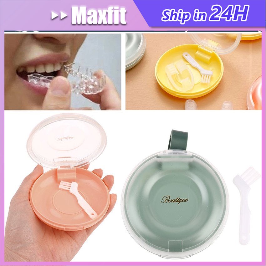 Tempat Retainer Gigi/Retainer Gigi Kawat/Kotak Retainer Gigi/Kotak Gigi Palsu/Kawat Denture