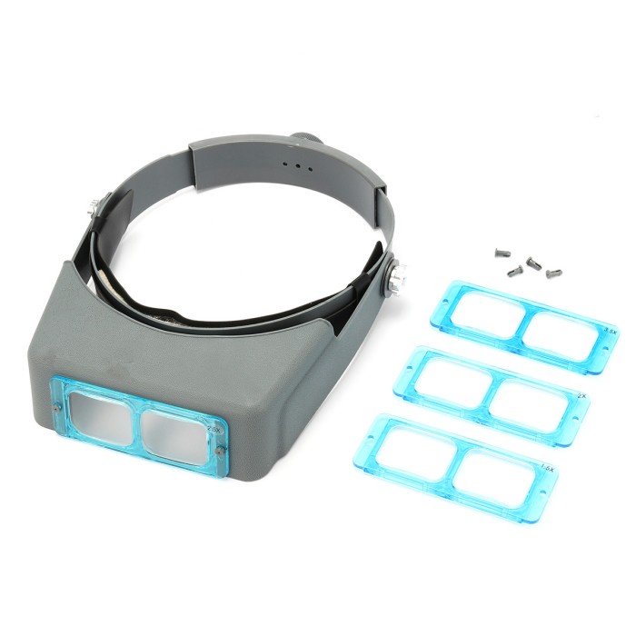 

Tools 4 Lens Headband Wearing Magnifier Watch Repair Reading Optivisor