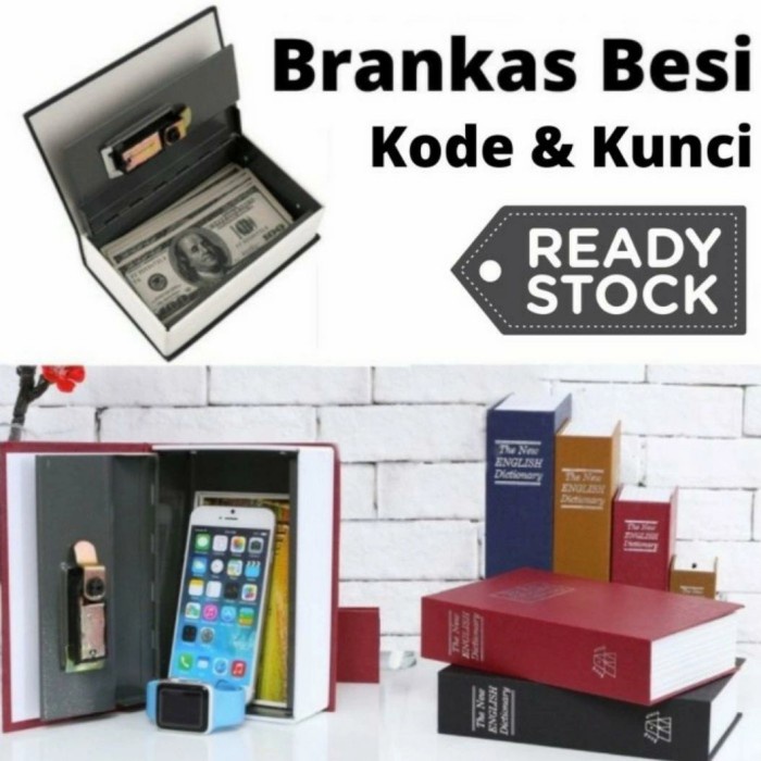 BEST SELLER Brankas Mini - Brangkas Buku - Brankas Tahan Api - Ukuran L